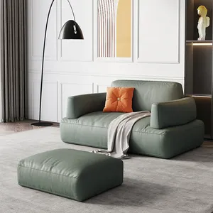 Sofa furnitur mewah, set sofa minimalis gaya nordic, kulit lembut, set bagian sofa satu tempat duduk, sofa ruang tamu