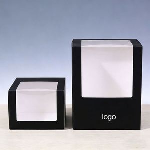 Factory Direct Customizable Free Design Black Cardboard Display Box With PVC Window Sturdy Ideal for <b>Hat</b> & Accessory Packaging - Product Image 2