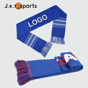 Promotion Custom Design Logo European Cup Team Soccer Club Sport Printing Fan Supporter Football European Scarf