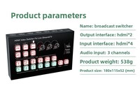 Canlı Yayın Video Yayını Değiştirme Tekrar Oynatma Kontrol Cihazı Tip-C Yakalama Mikseri hdmi Yayın Anahtarlayıcı Video Bölücüler Dönüştürücüler