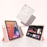 Étui de protection antichoc à trois volets avec support pour iPad 9ème génération, coque intelligente pour iPad 10.2