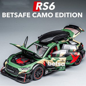 Modelo de Coche de Carreras de Aleación Fundida a Presión a Escala 1:24, Coche de Rally RS6, Venta al por Mayor, Envío Directo Transfronterizo, Juguete Unisex - Product Image 5