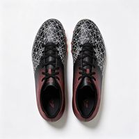 Chaussures de football unisexes pour l'entraînement, dessus en PVC, doublure en mesh, semelle en caoutchouc, crampons de football pour enfants et adultes, utilisation pour les matchs scolaires