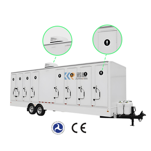 Fournisseur chinois 2025, dernière conception de toilettes mobiles de luxe pour l'extérieur, remorque de toilettes portables, remorques personnalisées, toilettes portables - Product Image 1
