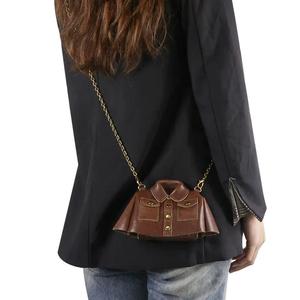 AndoBag Genuine Leather <b>Small</b> Crossbody Bag for <b>Women</b>, Fashion Simple Chain Shoulder <b>Purse</b> 3084 - Product Image 6