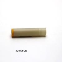 100% PCR baume à lèvres rond tube de rouge à lèvres logo personnalisé conteneur de soin des lèvres twist up baume à lèvres emballage de cosmétiques OEM vente chaude