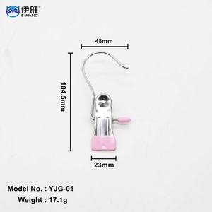 PVC Coated Anti Slip Laundry Hooks Socks Metal Clips Touser Hanger - Product Image 4