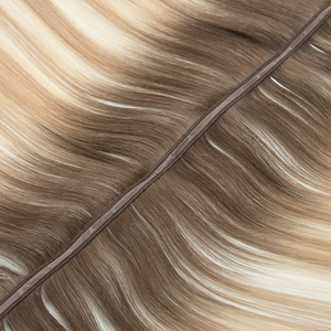 Extensiones de Cabello Humano Virgen Ruso Remy de la Mejor Calidad de Salón, Trama de Piel, Trama Doble a Máquina, Trama Mariposa - Product Image 1
