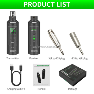 Système émetteur-récepteur sans fil UHF MIM-MD2 XLR, 16 canaux, portée 80 m, adaptateur audio <span class=keywords><strong>pour</strong></span> micros dynamiques et guitares - Product Image 6