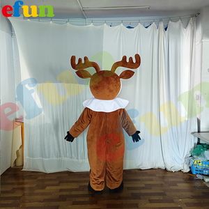 Efun MOQ 1 pieza personalizado Navidad alce ciervo mascota disfraz tamaño adulto caminar <span class=keywords><strong>Animal</strong></span> mascota disfraz para la venta - Product Image 3