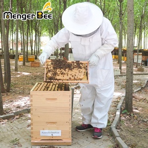 Caja de Colmena Menger Bee de Pino Australiano y Neozelandés de 2 Capas y 20 mm de Grosor, Sin Ensamblar, para 10 Cuadros, para Apicultura - Product Image 3