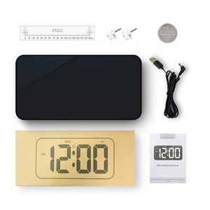 Large 10.8 Inch Digital LED Alarm <b>Clock</b> Modern Silent Single Face Week Display Wall <b>Clock</b> Plastic Mute Screen for Living Room - Product Image 4