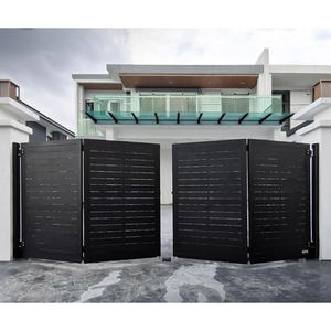 Puerta Plegable de Aluminio para Casa, Puerta Corredera Automática de Aluminio para Villa, Puerta de Entrada para Automóviles - Product Image 1