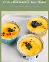 Gobelets à gâteau jetables en aluminium de qualité alimentaire et bols en aluminium résistants à la chaleur avec couvercles, capacité 125 ml, pour friteuses à air de usage professionnel en restaurant