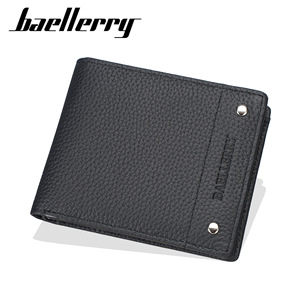กระเป๋าสตางค์ผู้ชาย Baellerry หนังแท้ พับสองตอนอเนกประสงค์ ใช้ได้ทุกวัน - Product Image 5