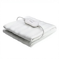 Surmatelas chauffant électrique 110V taille King, 9 réglages de chaleur, double commande, arrêt automatique, lavable en machine pour literie d'hiver