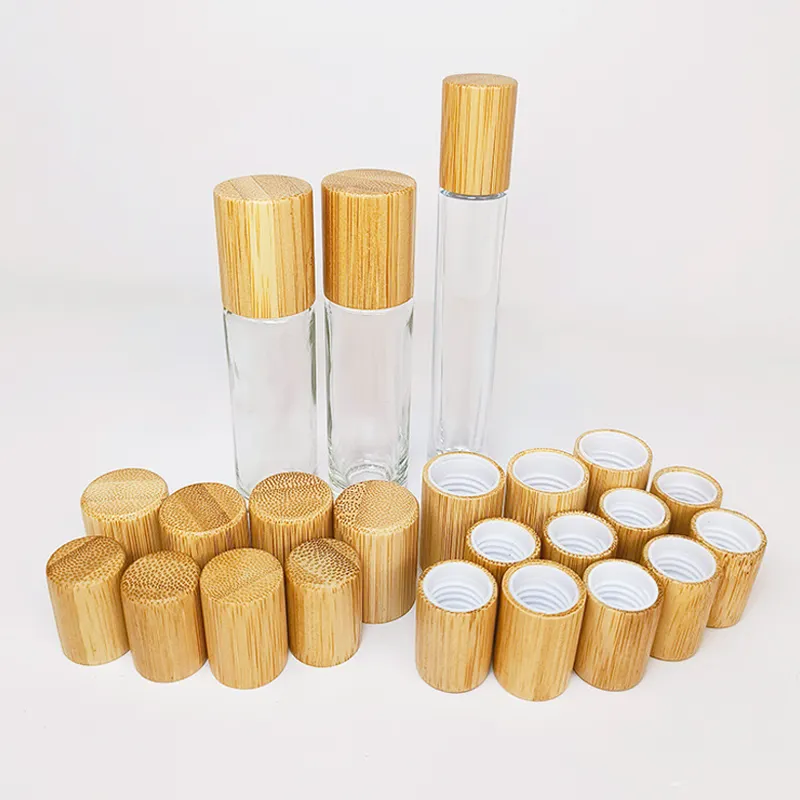 bamboo wooden screw cap 13mm essential oil bottle cap bamboo cap with drop plug for 13mm essential oil bottle