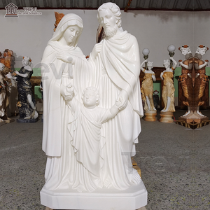 Vie Szie sculpté <span class=keywords><strong>à</strong></span> la main marbre naturel sainte famille vierge <span class=keywords><strong>marie</strong></span> et bébé <span class=keywords><strong>jésus</strong></span> Statue - Product Image 6