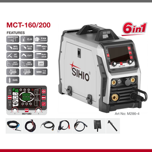 Inversor <span class=keywords><strong>multiproceso</strong></span> 6 en 1 Máquina de soldadura Mig Cut Mma y Tig multifuncional Soldador de gas 200/Fácil de operar - Product Image 2