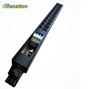 ODM Pdu 12port C13 Socket And Lcd Meter And 32a Air Breaker Power Cord L6-30p Plug Rack 30a Pdu C13 C19