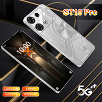 Smartphone GT10 Pro 16GB+1TB Dual SIM 5G Terlaris, Tidak Terkunci, dengan CPU Deca Core dan Kamera Belakang 108MP