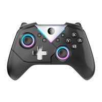 CM-619 Pengontrol Game Nirkabel RGB Hall Effect Joystick Getaran Ganda Baterai 600mAh 10 Jam untuk NS IOS Android Ponsel