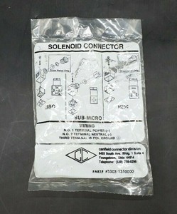 PLC <strong>Canfield</strong> P5303-1310000 Mini Solenoid Connector Warranty Product - Product Image 1