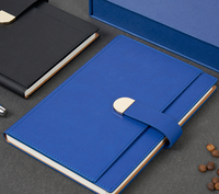 Carnet scolaire en cuir PU avec logo personnalisé, agenda rigide 5*7, 100 feuilles de papier, reliure parfaite, couture à fil, coffret cadeau
