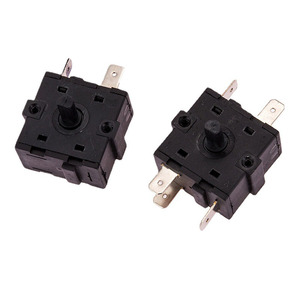 Interruptor Rotatorio de 3 Pines/5 Pines T125 16A 125V 250V 2 3 4 5 6 Posiciones, Interruptor Giratorio para Ventilador y Cafetera - Product Image 1