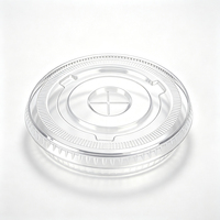 Couvre-gobelets jetables en plastique PET 98 mm, design plat, pour emporter, emballage pour thé au lait, café, fabriqué au Japon, marque TeGuan