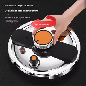 <span class=keywords><strong>Olla</strong></span> a Presión de Acero Inoxidable 304 con Función Antiesplosión, Perilla Reforzada, Ideal <span class=keywords><strong>para</strong></span> Regalo, con Sistema de Seguridad - Product Image 4