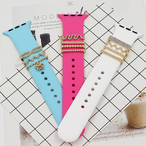 Correa de silicona para reloj, adorno decorativo para las uñas, accesorios para <span class=keywords><strong>Apple</strong></span> <span class=keywords><strong>Watch</strong></span> - Product Image 5