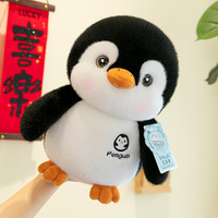 Peluche petit pingouin de 55 cm, compagnon de sommeil, ornement, coussin de canapé en coton PP, cadeau pour machine à griffes, pour Noël et anniversaire
