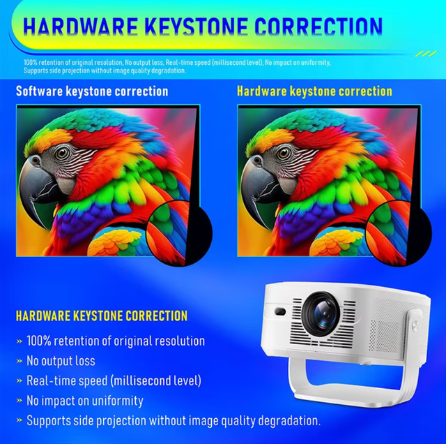 Portable 8k Projector Home Theater Hy450 Max Android 14 1080p Native Movie Projector Smart Portable Projector