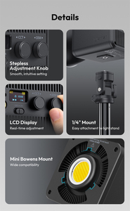 Ulanzi ML100RGB 100W luce Video COB con ricarica rapida 100W PD per la fotografia di ritratto in diretta Video breve Vlog - Product Image 3