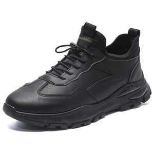 Zapatos de Trabajo Transpirables y Ligeros para Todas las Temporadas, Zapatos Deportivos de Moda con Suela Gruesa para Correr, de Piel Auténtica para Hombre - Product Image 2