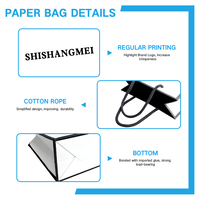 Sacs de shopping en papier personnalisés de luxe, imprimés avec un design de marque, pour vêtements et chaussures, sacs de shopping réutilisables personnalisés en gros