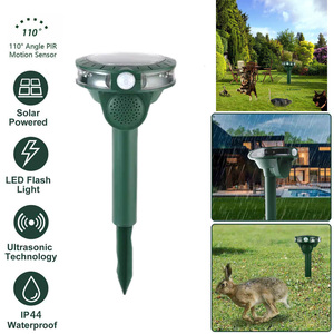 Hot Sale Solar Powered Motion Sensor Animal <strong>Repellent</strong> Outdoor Ultrasonic <strong>Dog</strong> <strong>Cat</strong> Animal Mouse Repeller - Product Image 2
