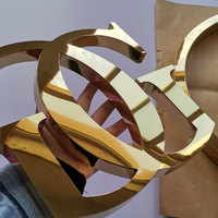 Letrero de Pared Personalizado de Acero Inoxidable y Aluminio Cortado con Láser para Exteriores, Letras de Canal 3D, Letrero Metálico con Logotipo