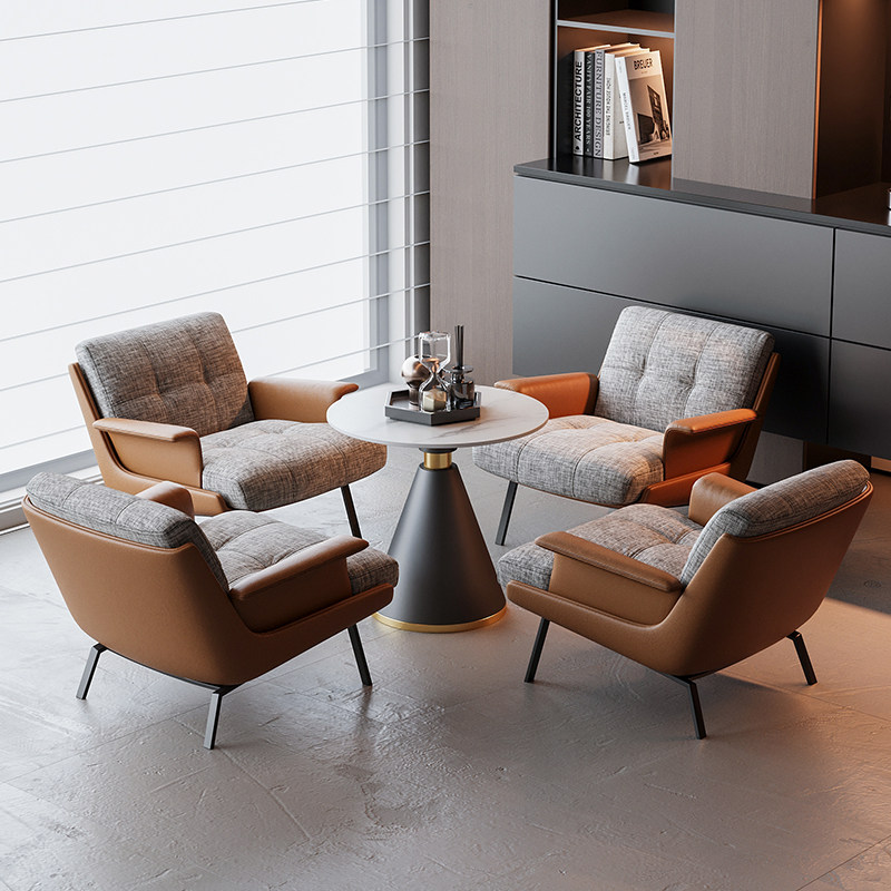 60 tables de négociation, 4 fauteuils - orange