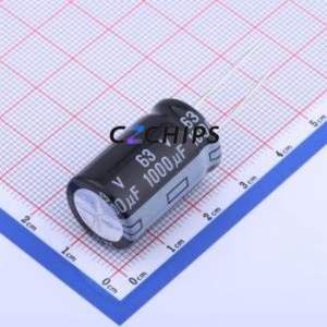 Condensateur électrolytique en aluminium à montage traversant CG102MHD25B, composant à montage traversant THT, D16xL25mm 16mm 25mm 2000 heures-105 ℃ - Product Image 1