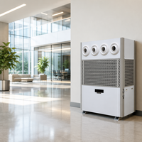 Enfriador de Agua por Aire de 20 a 55 kW, Refrigeración Híbrida, CE ISO UL HVAC, para Fábrica, Almacén, Sala de Exposiciones