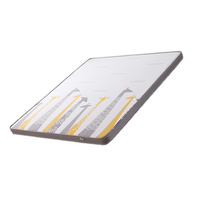 Matelas en tissu tricoté amovible et lavable avec mousse à mémoire de forme, coton respirant, fibre de coco sans formaldéhyde et maille 3D