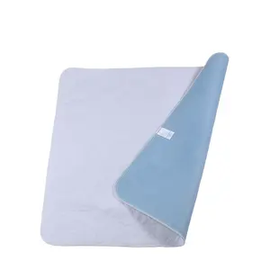 Incontinencia de enfermería Underpad 80*90cm Alto absorbente Impermeable Lavable Reutilizable Almohadillas de cama Almohadilla de posicionamiento de cama