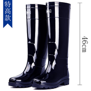 รองเท้าบูทกันฝน Warrior สำหรับผู้ชาย แบบหุ้มข้อสูงพิเศษ กันน้ำ กันลื่น ทนทานต่อการสึกหรอ เหมาะสำหรับงานก่อสร้าง - Product Image 4