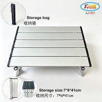 Table pliante moderne en alliage d'aluminium pour l'extérieur, idéale pour la plage, le camping et les pique-niques
