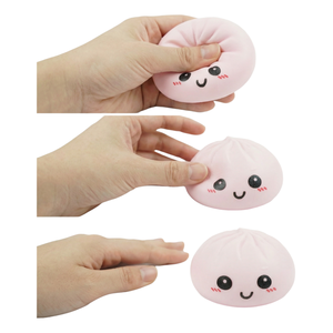 Factory Price Cute <b>Squishy</b> Bun Toy Slow Rising TPR Stress Relief Toy Kawaii Steamed Bun <b>Squishy</b> for Kids Gift - Product Image 3
