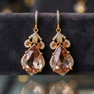 Pendientes Colgantes Clásicos de Plata de Ley 925 con Baño de Rodio Rosa, Joyería de Moda para Mujer, Regalo de Cumpleaños - Product Image 4