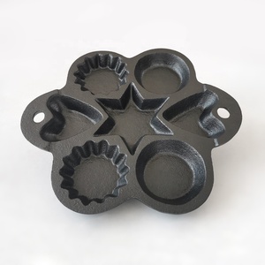 Antihaft-<span class=keywords><strong>Backform</strong></span> aus Gusseisen Stern Herz Keks <span class=keywords><strong>Muffin</strong></span> Backblech - Product Image 4