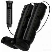 Sechskammer-Luftkompressions-Beinmassagegerät mit Heizfunktion, Vibrations-Fuß- und Wadenmassagegerät, einstellbare Geschwindigkeit, Muskelentspannungsgerät